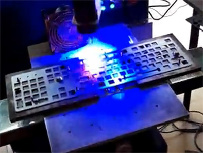 金屬鍵盤自動激光焊接視頻